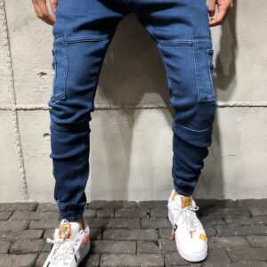 Monocloth Men’s Cargo Jogger Jeans Pocket Details