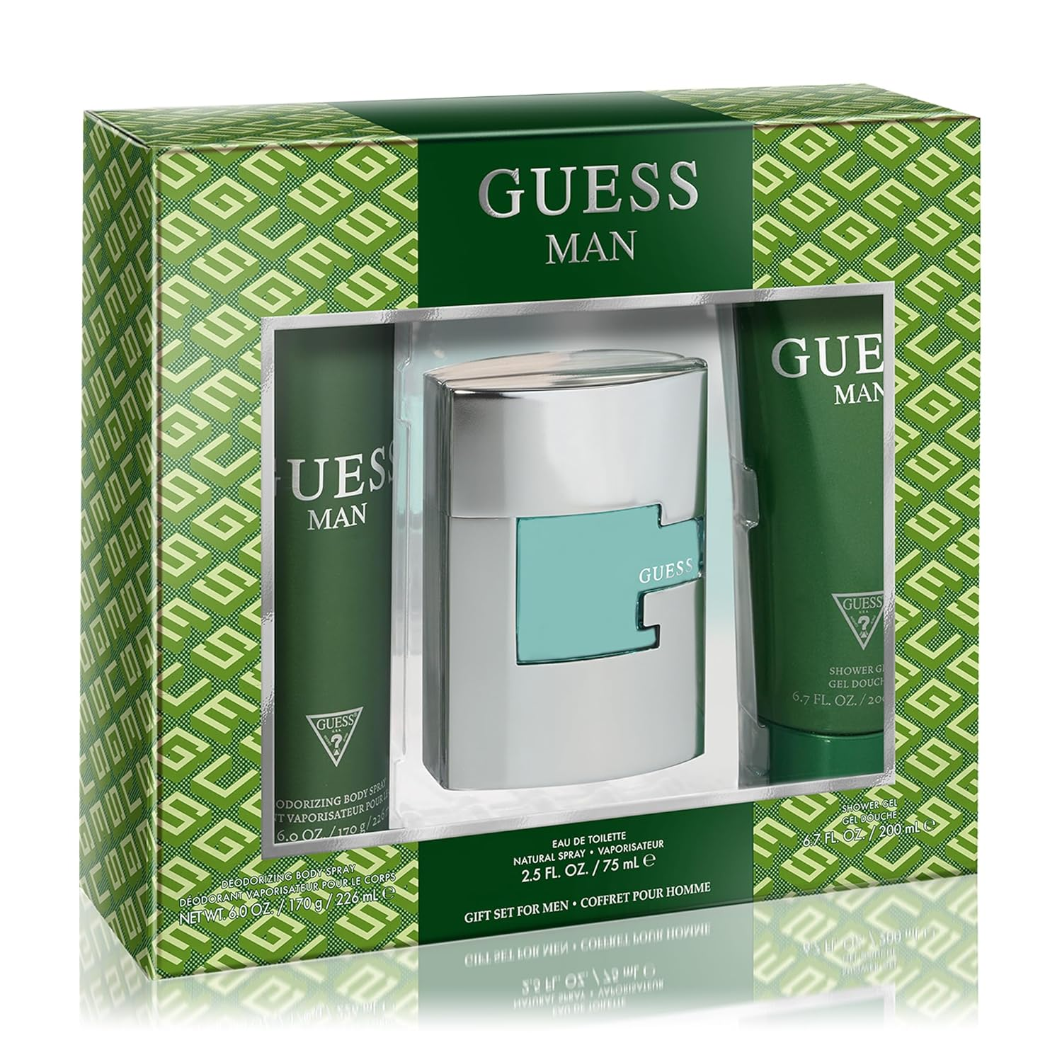 81KU2af0idL._SL1500_ GIFT/SET GUESS MAN GREEN BOX 3PC 3. Perfume By GUESS For MEN - Image 1