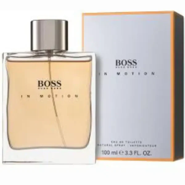 Boss In Motion 3.3 OZ LARGE EDT Spray For Men NEW DESIGN, SAME SCENT