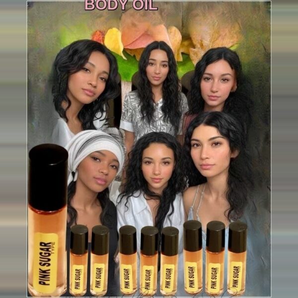 PINK SUGAR-TYPE Fragrance Body Oil 10 ML 3x /1