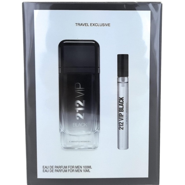 GIFT/SET 212 VIP BLACK 3 PCS.  3. Perfume By CAROLINA HERRERA For MEN