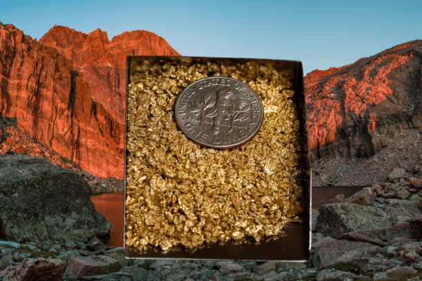 1 TROY OZ/31.1 GRAMS COLORADO MOUNTAINS GOLD NUGGETS MESH - Image 3