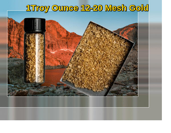 1 TROY OZ/31.1 GRAMS COLORADO MOUNTAINS GOLD NUGGETS MESH